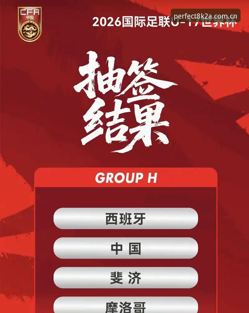 U17世界杯抽签结果揭晓！中国男女足分别遭遇西班牙与美国，完美体育在线深度解析